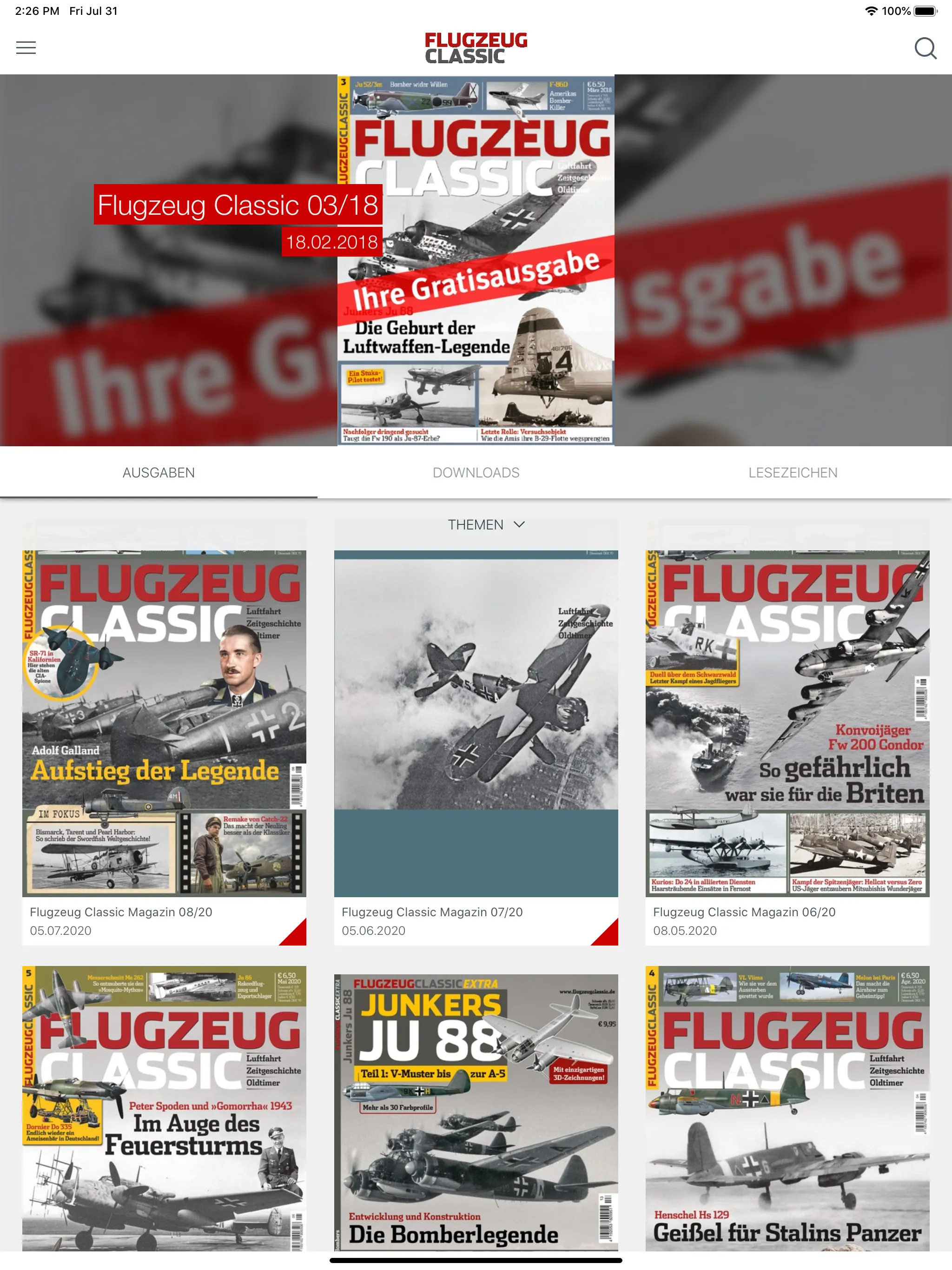 Flugzeug Classic Magazin | Indus Appstore | Screenshot