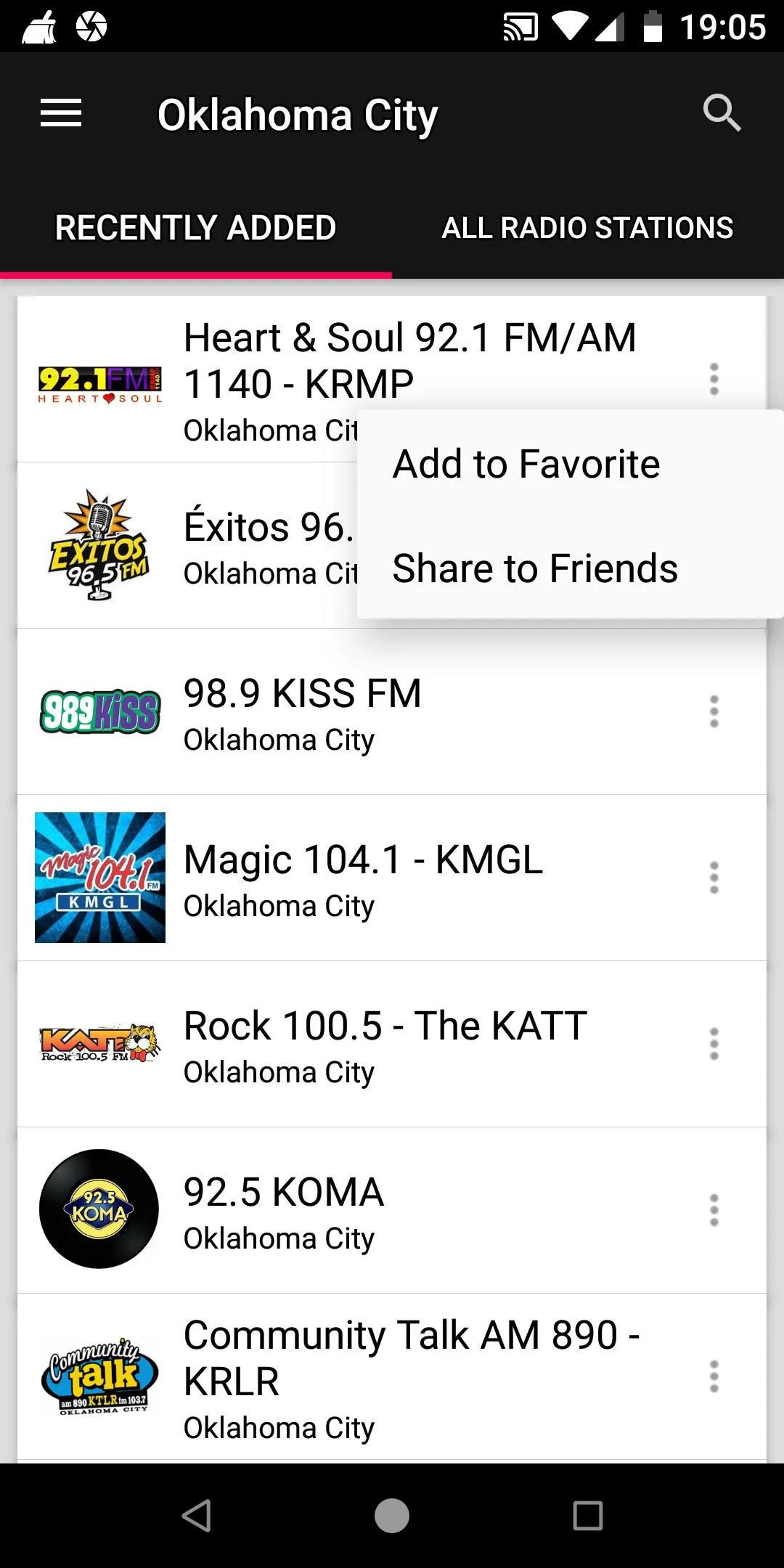 Oklahoma City Radio Stations | Indus Appstore | Screenshot