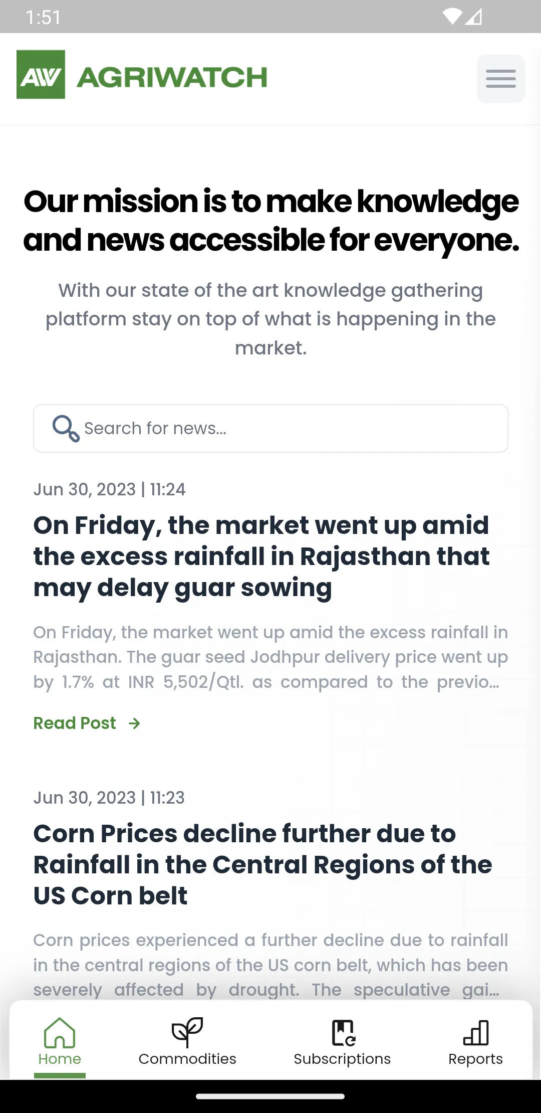 Agriwatch | Indus Appstore | Screenshot