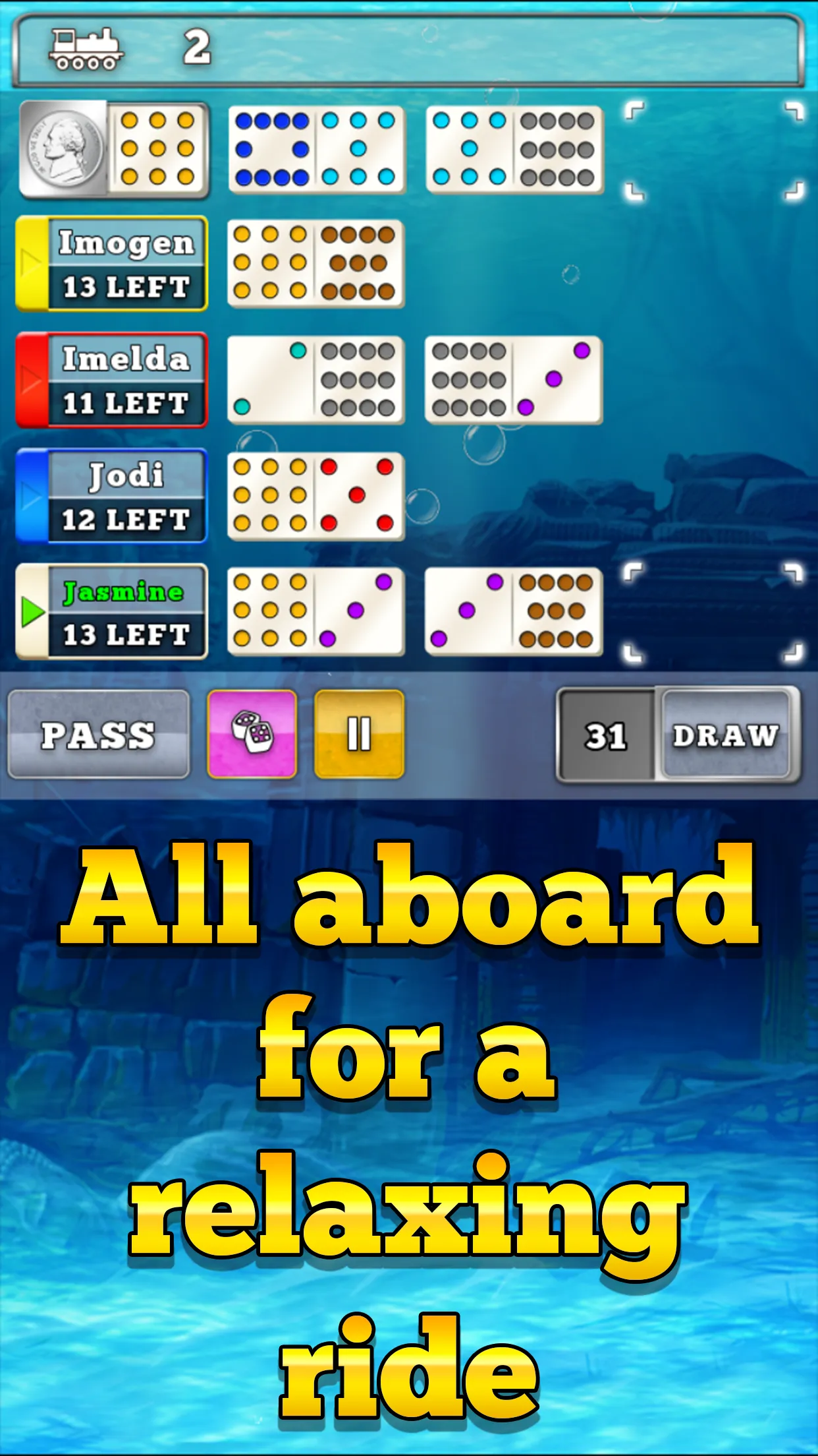 Mexican Train Dominoes Gold | Indus Appstore | Screenshot