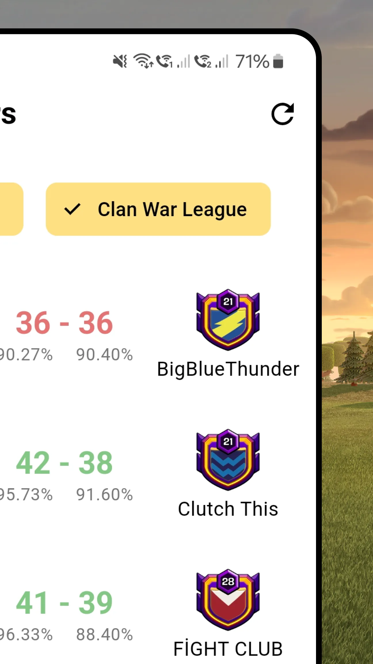 War Report for Clash of Clans | Indus Appstore | Screenshot