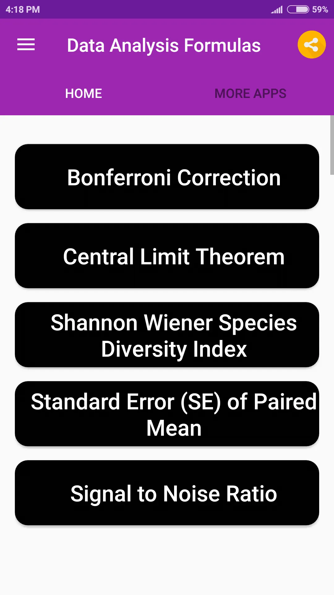 Data Analysis Formulas | Indus Appstore | Screenshot