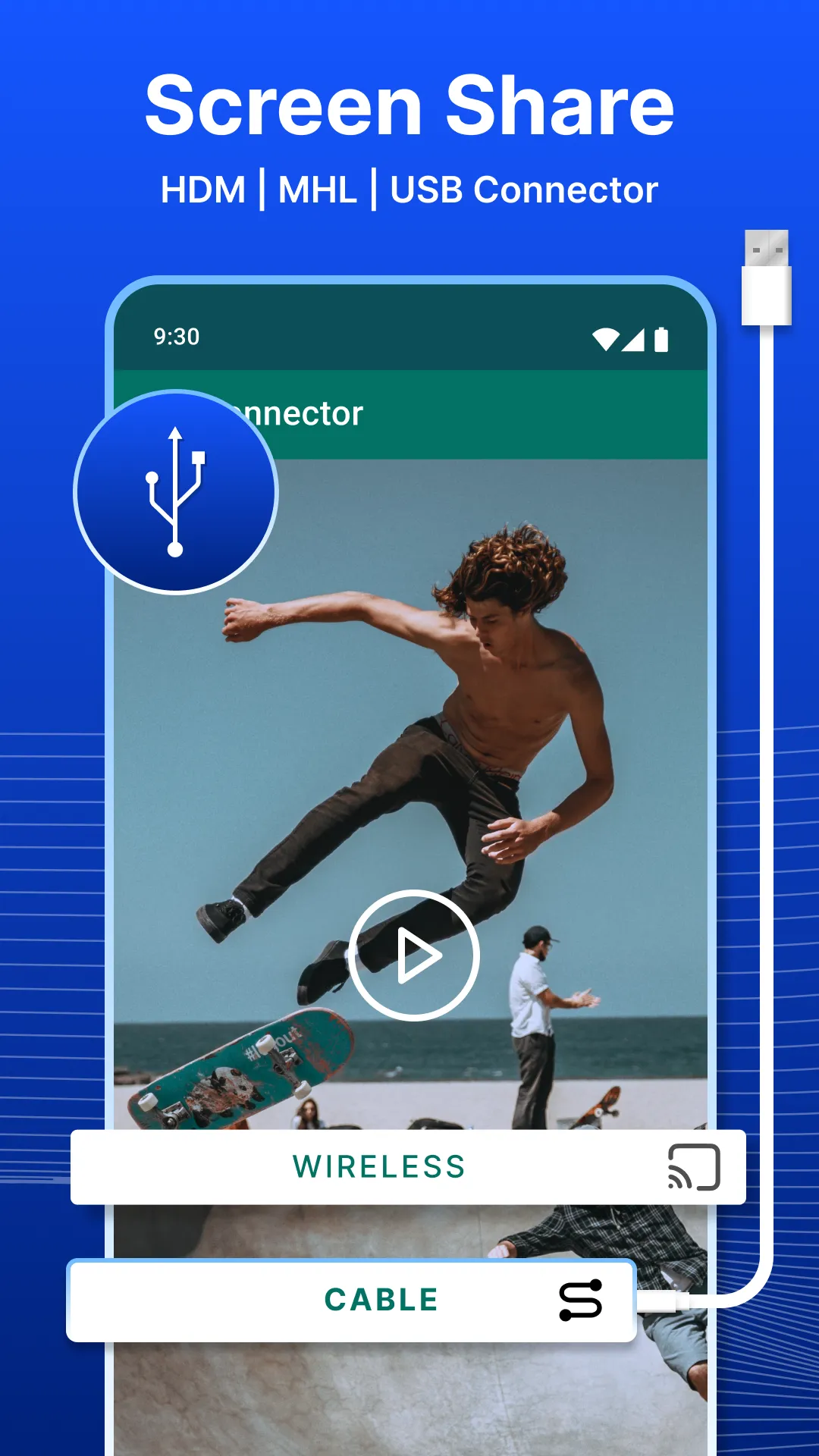 USB Screen Share - Phone to TV | Indus Appstore | Screenshot