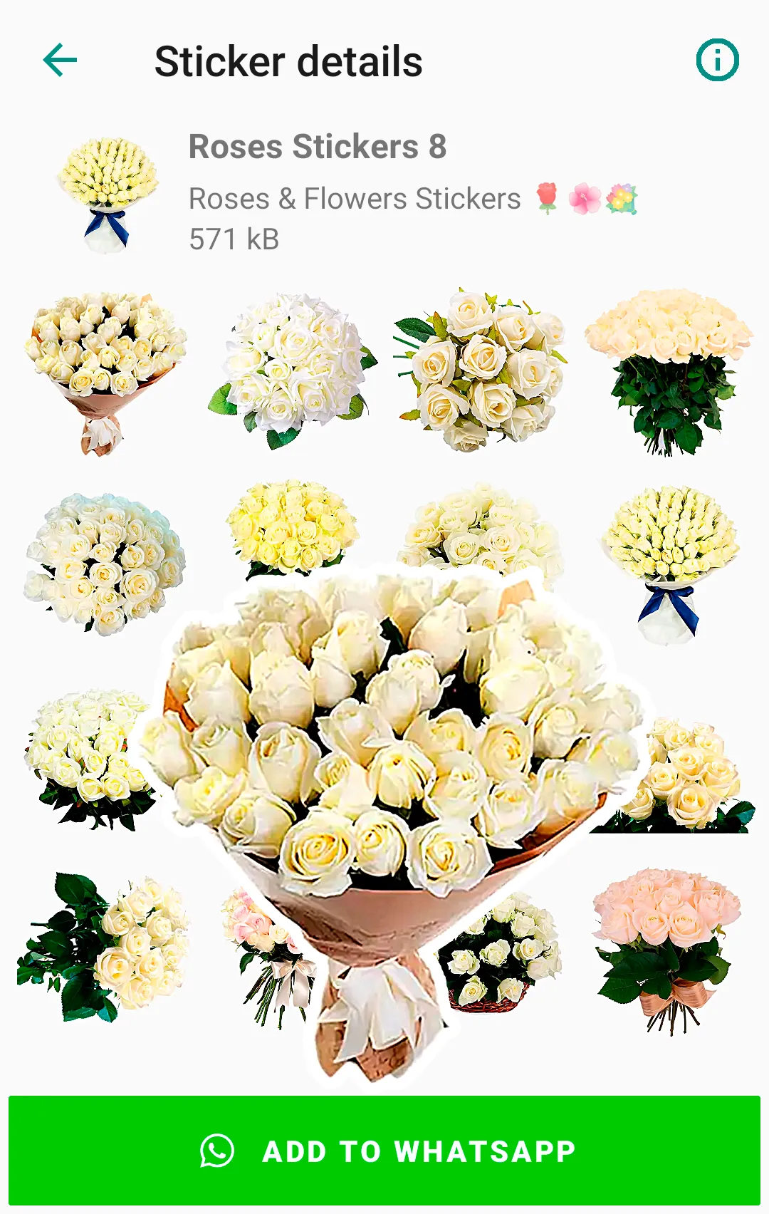 Roses Stickers for WhatsApp | Indus Appstore | Screenshot