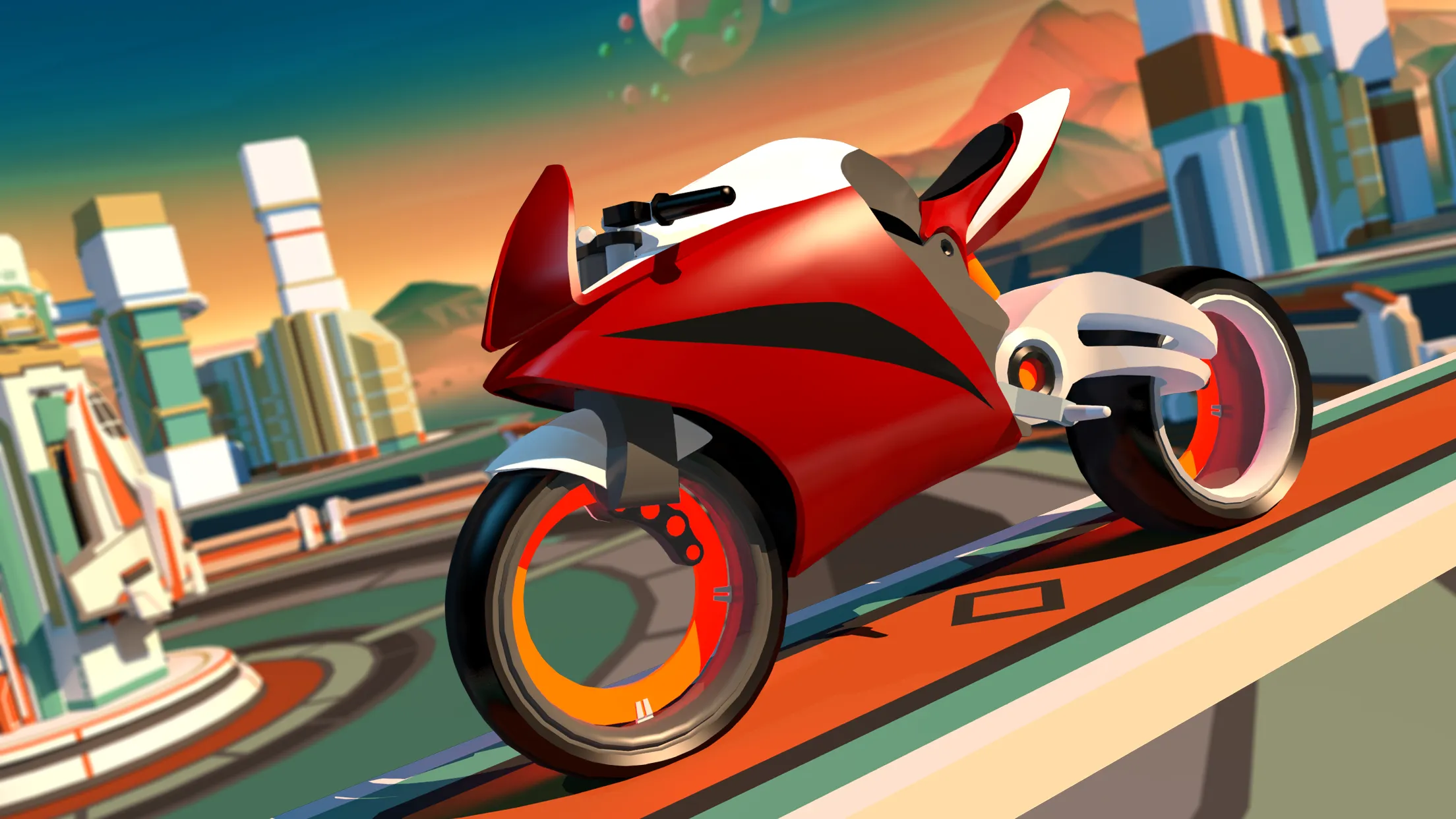 Gravity Rider: Space Bike Race | Indus Appstore | Screenshot