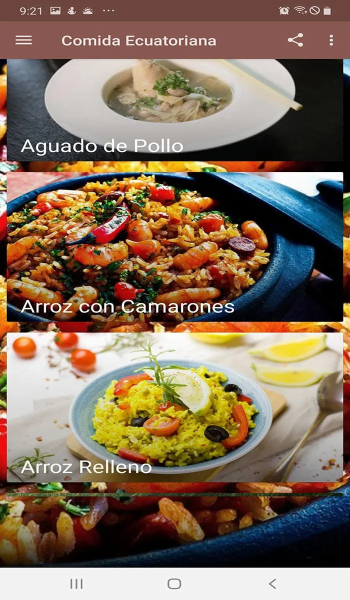 Comida Ecuatoriana, Recetario | Indus Appstore | Screenshot