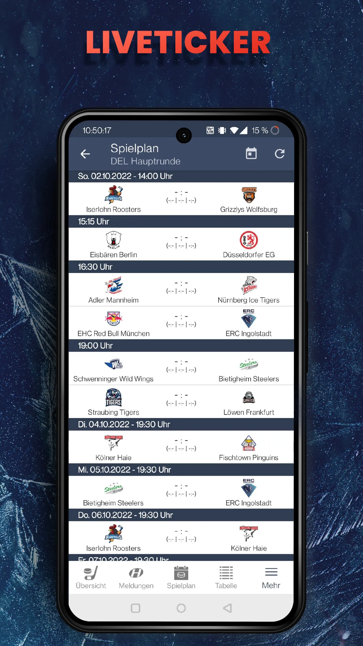 Hockeyweb - die Eishockey App | Indus Appstore | Screenshot