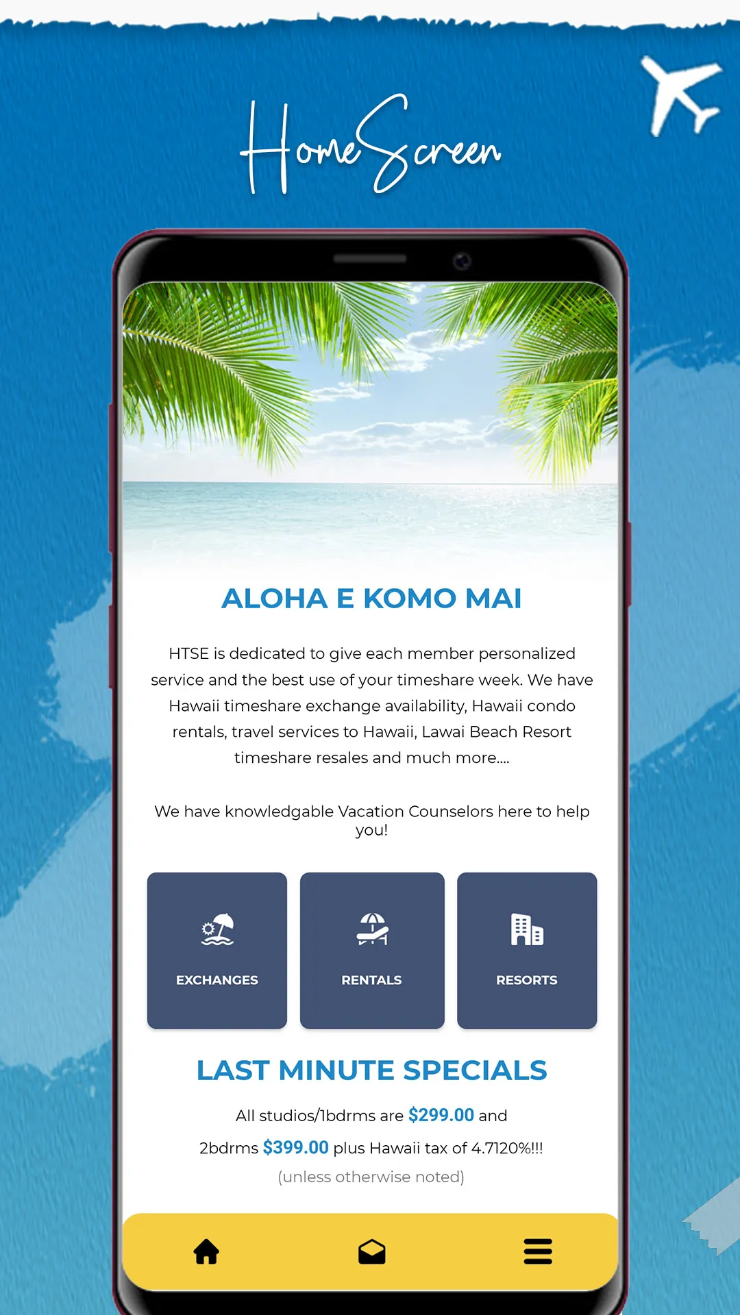 Hawaii Time Share Exchange | Indus Appstore | Screenshot