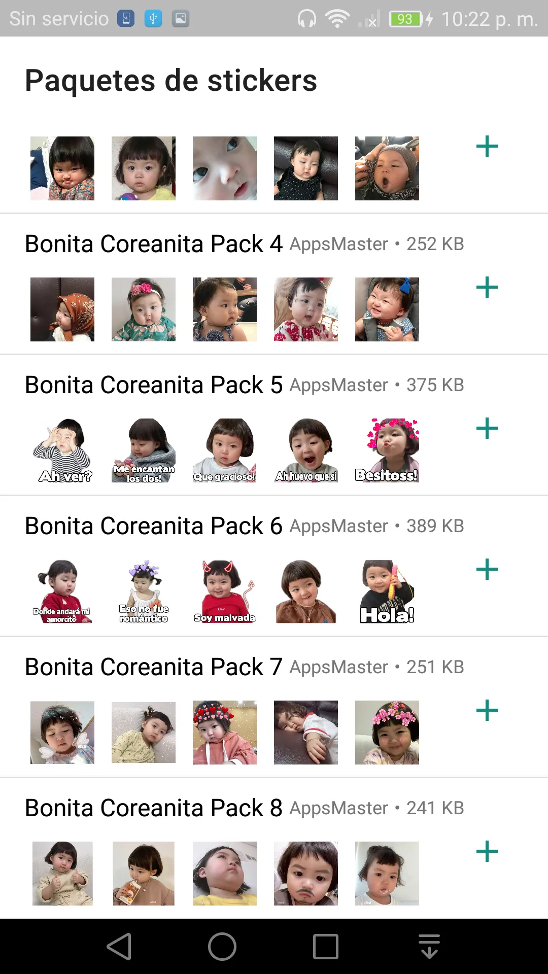 Stickers Niña Coreana Pack | Indus Appstore | Screenshot