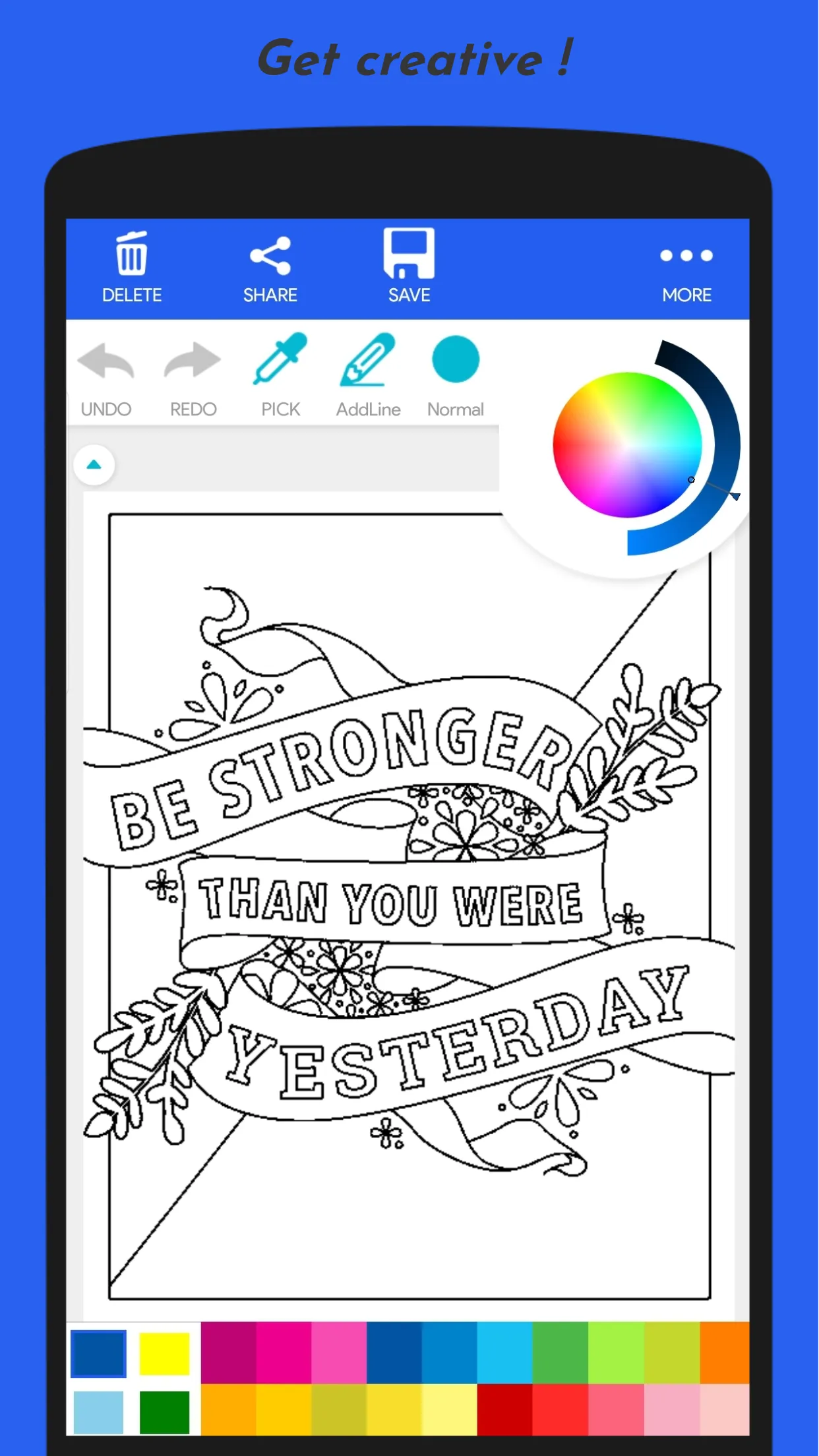 Inspiring Quotes Coloring Book | Indus Appstore | Screenshot