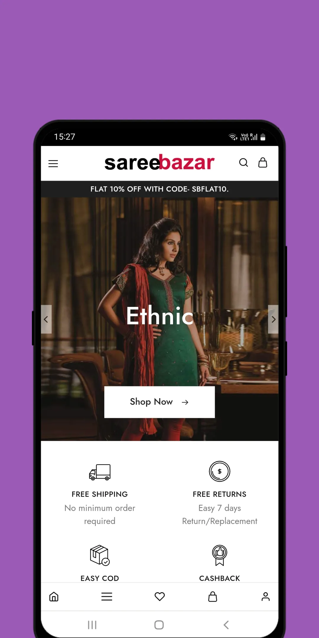 Pattu Saree online shop, trylo | Indus Appstore | Screenshot