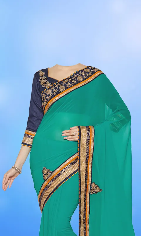 Women Saree Photo Suit | Indus Appstore | Screenshot