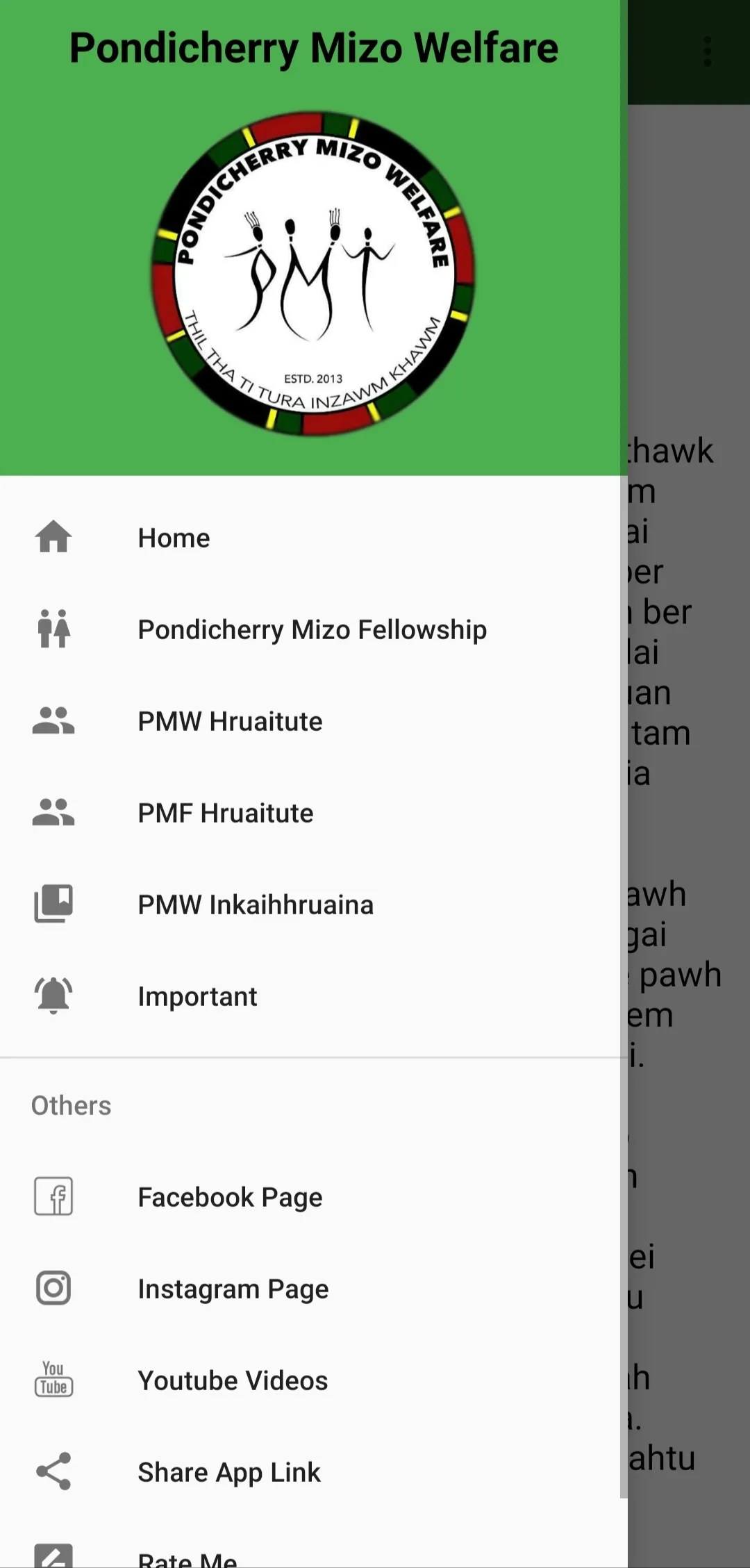 Pondicherry Mizo Welfare (PMW) | Indus Appstore | Screenshot