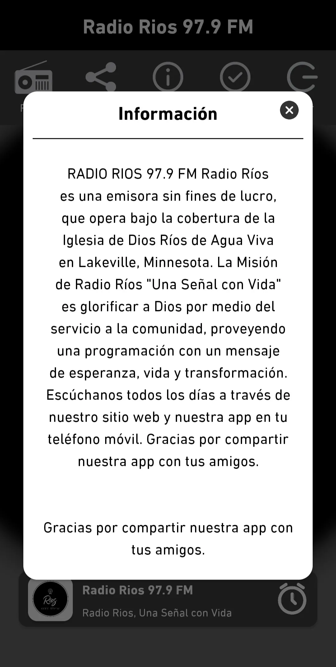 Radio Rios 97.9 FM - KEFE | Indus Appstore | Screenshot