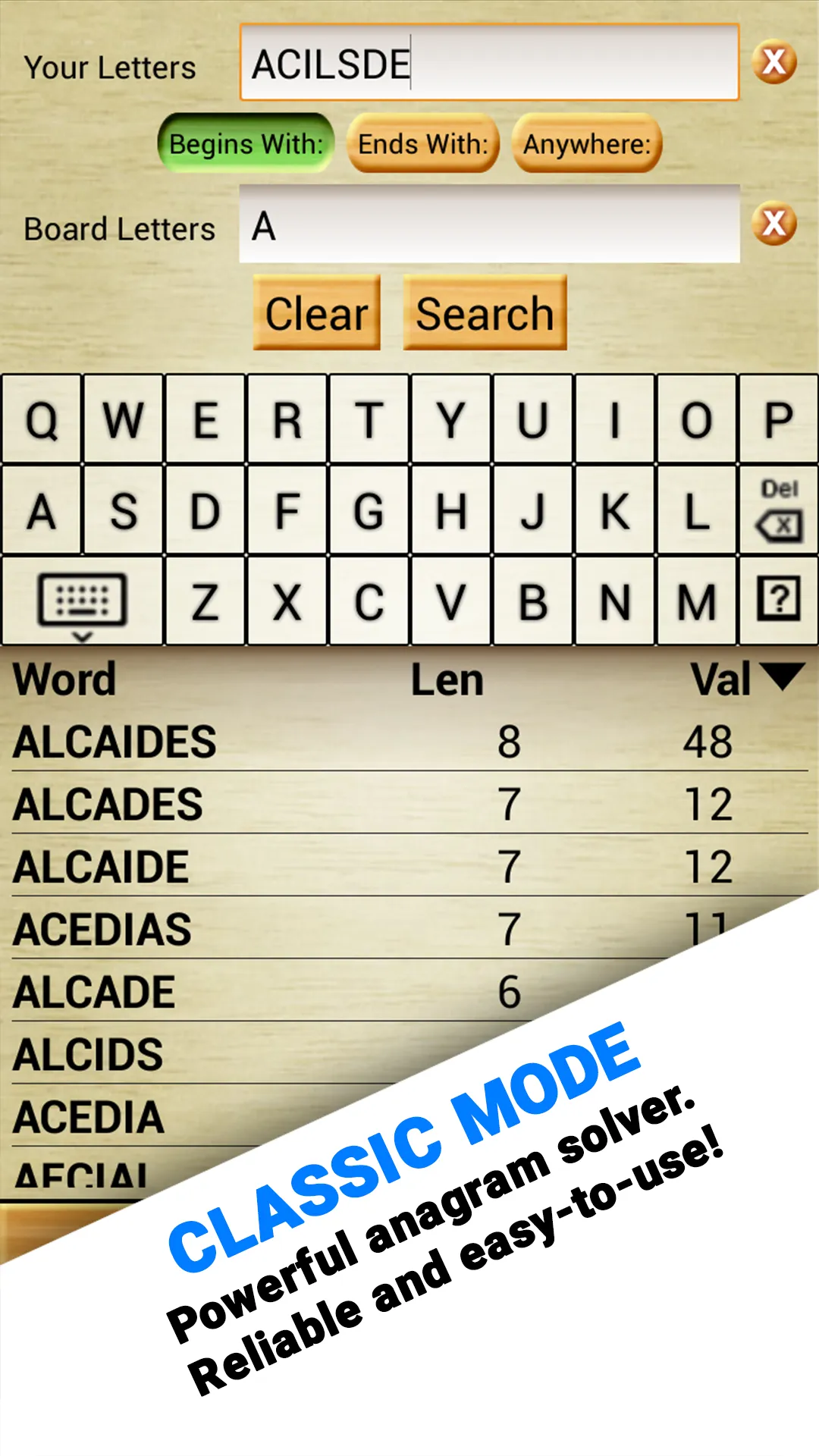 Word Breaker - Scrabble Helper | Indus Appstore | Screenshot