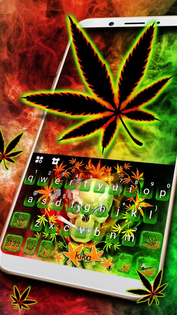 Smoke Skull Keyboard Theme | Indus Appstore | Screenshot