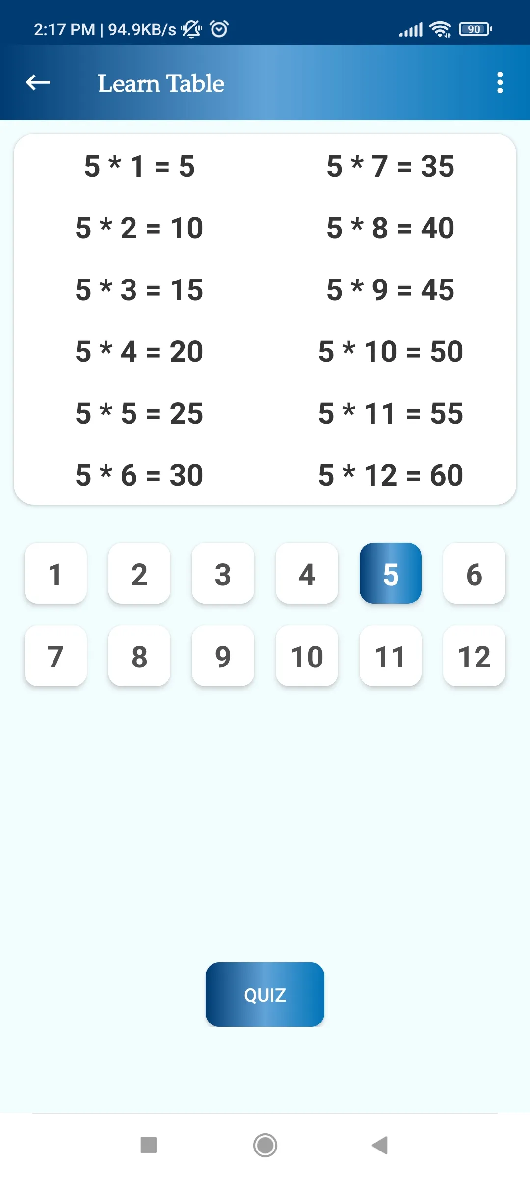 Multiplication Table - Times | Indus Appstore | Screenshot