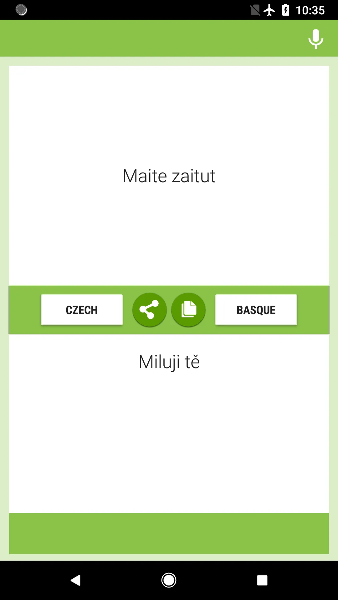 Czech-Basque Translator | Indus Appstore | Screenshot