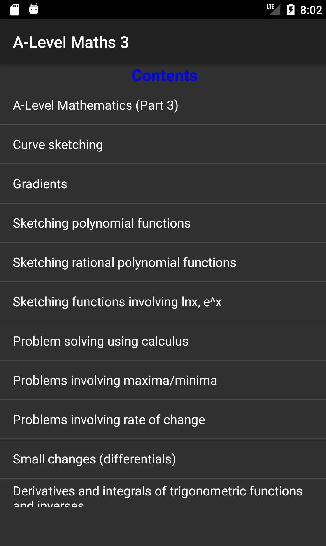 A-Level Mathematics (Part 3) | Indus Appstore | Screenshot