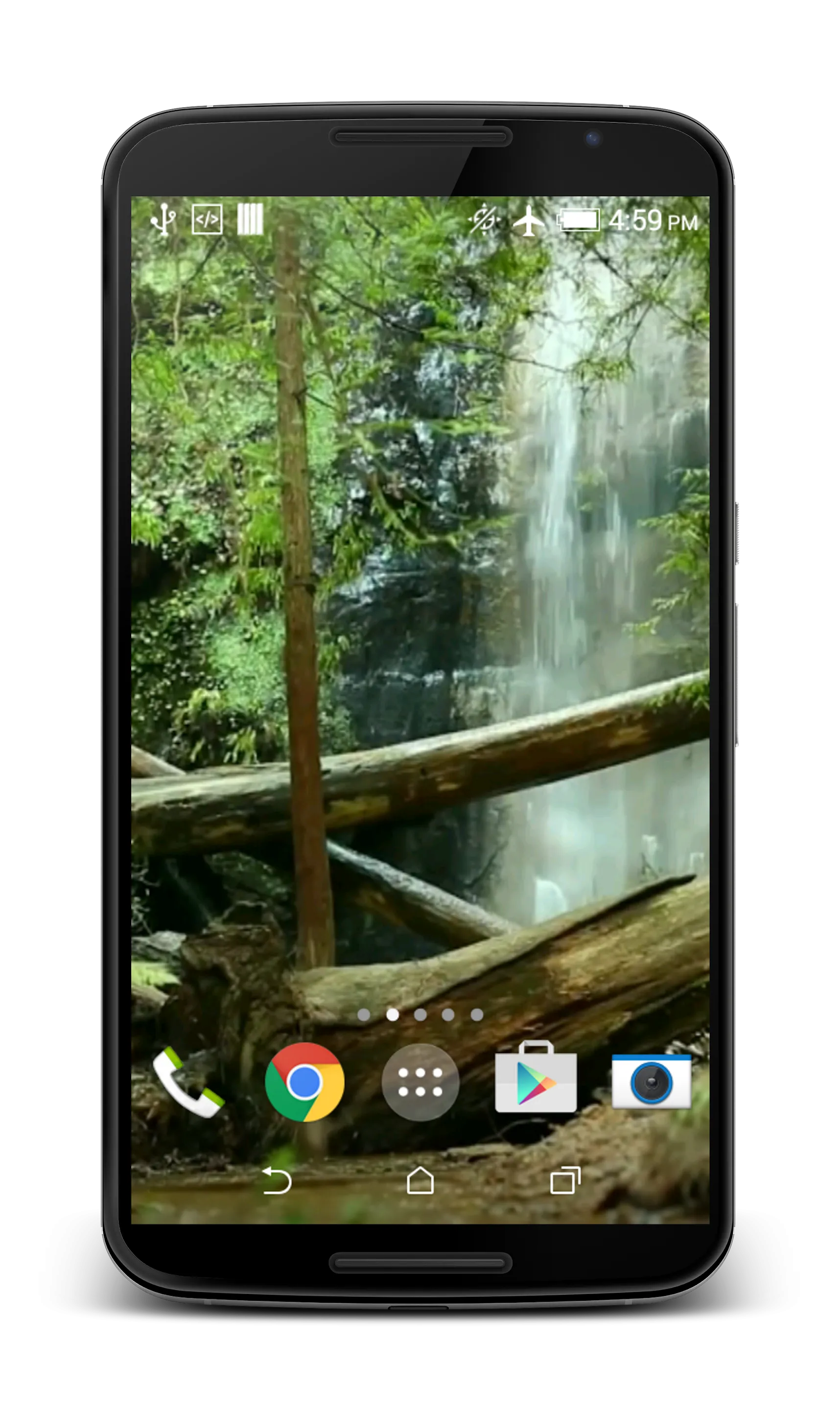 Waterfall in Forest LWP | Indus Appstore | Screenshot