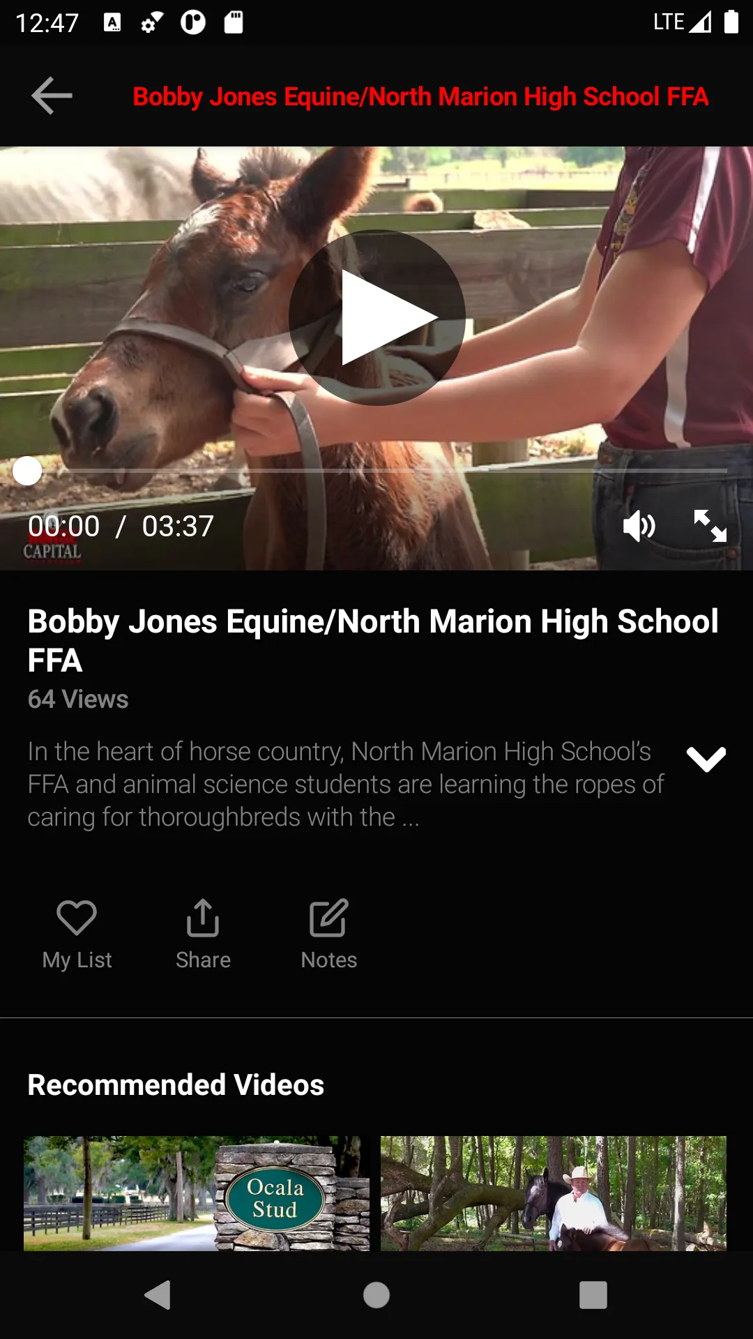 Horse Capital Television | Indus Appstore | Screenshot