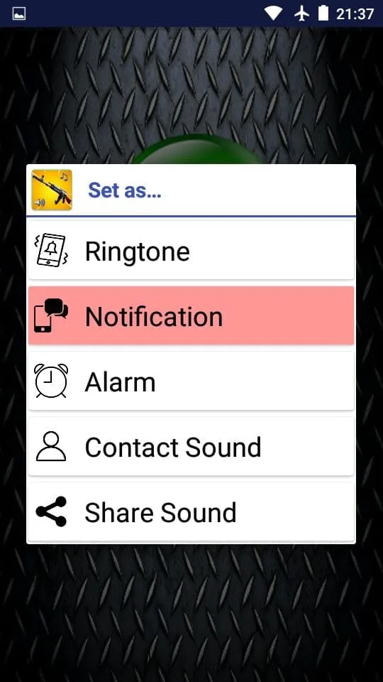 Weapon Ringtones | Indus Appstore | Screenshot