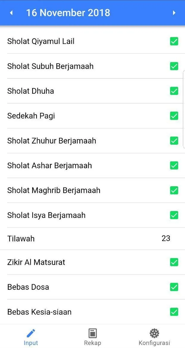 Mutabaah - Simple Daily Deeds  | Indus Appstore | Screenshot