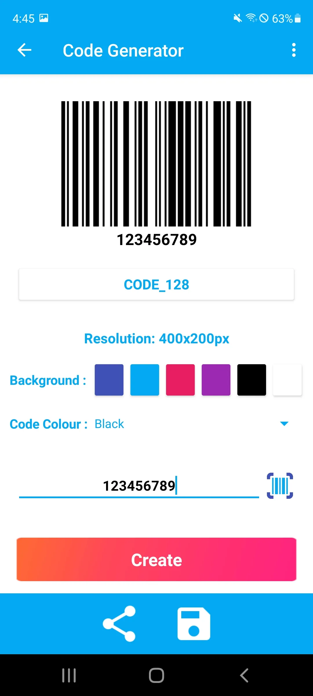 Barcode Creator | Indus Appstore | Screenshot