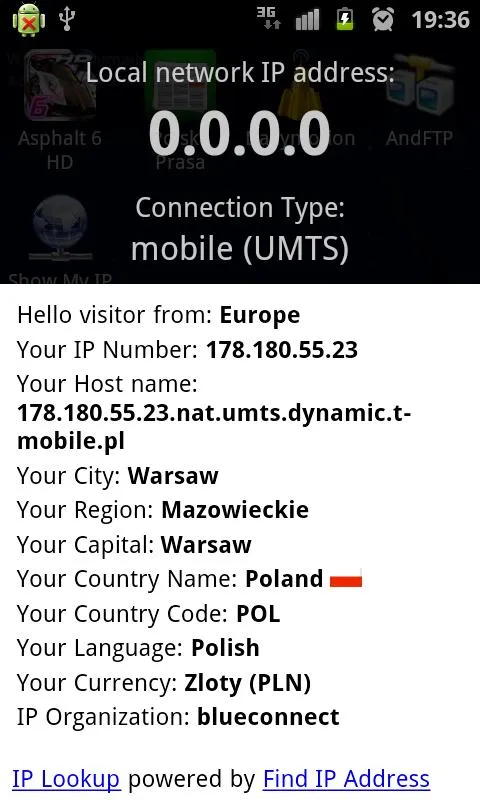 Show My IP | Indus Appstore | Screenshot