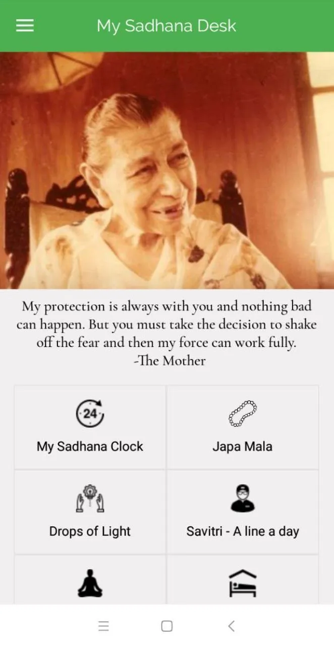 My Sadhana Desk on Sri Aurobin | Indus Appstore | Screenshot