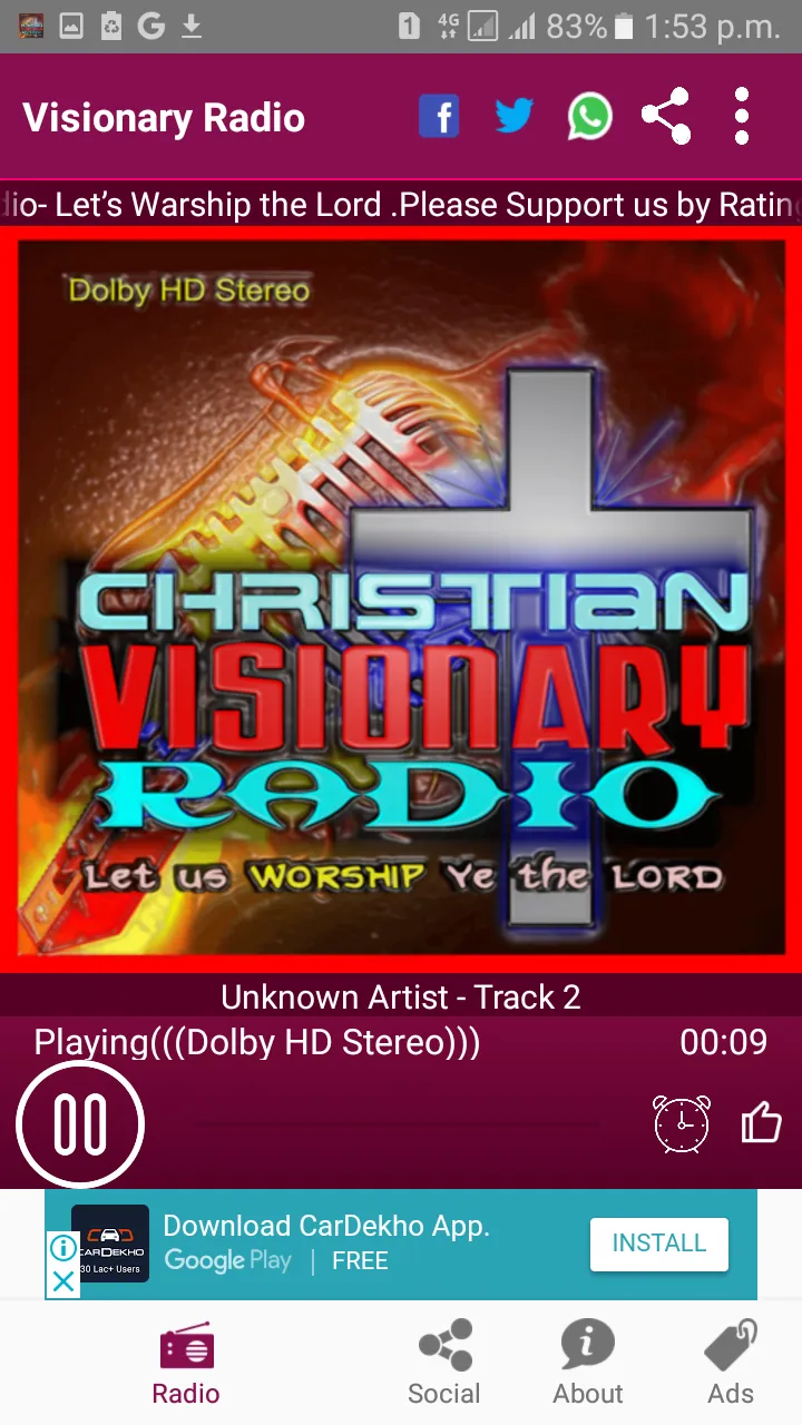 Christian Visionary Radio Let  | Indus Appstore | Screenshot