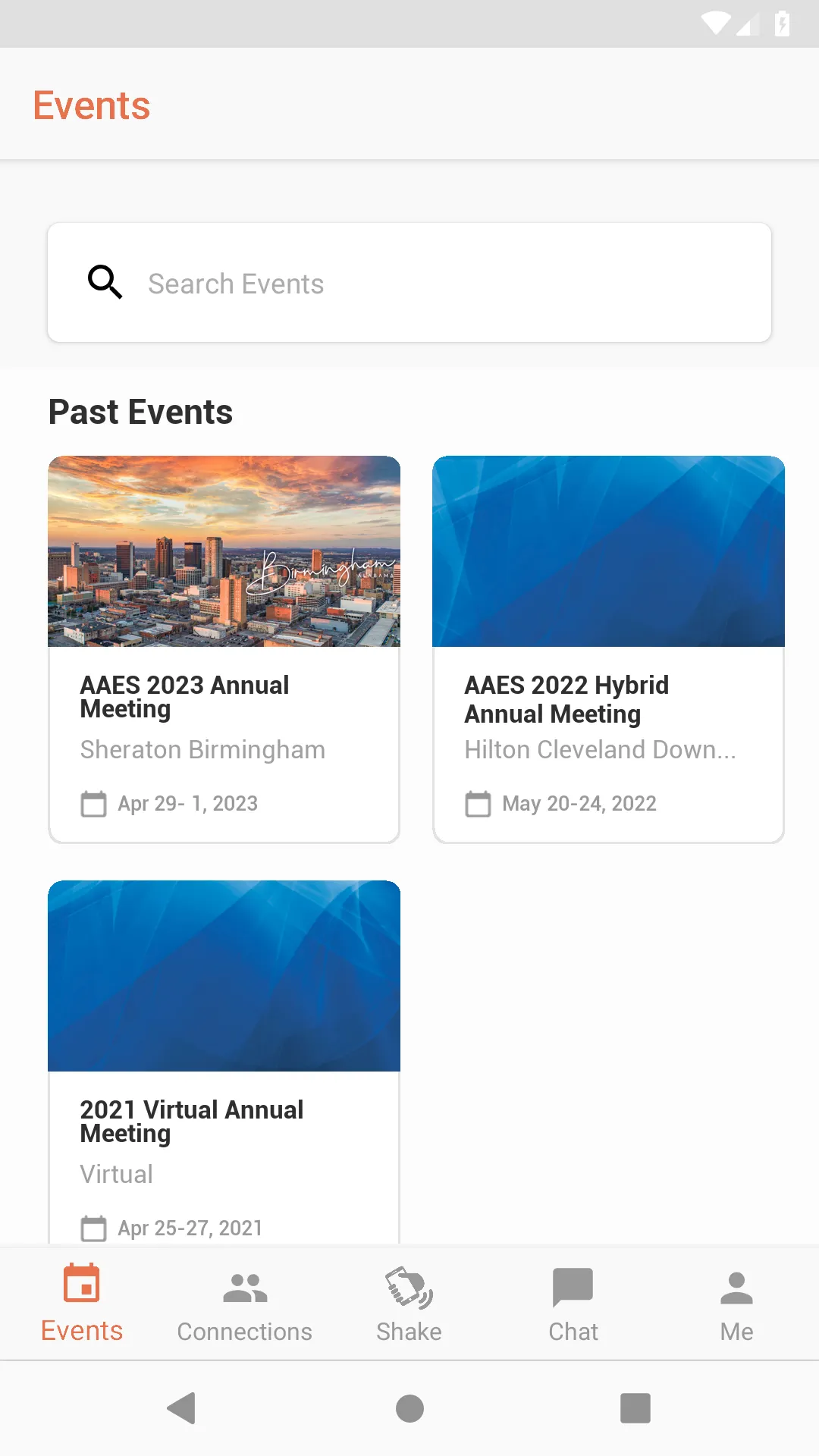 AAES Annual Meeting | Indus Appstore | Screenshot