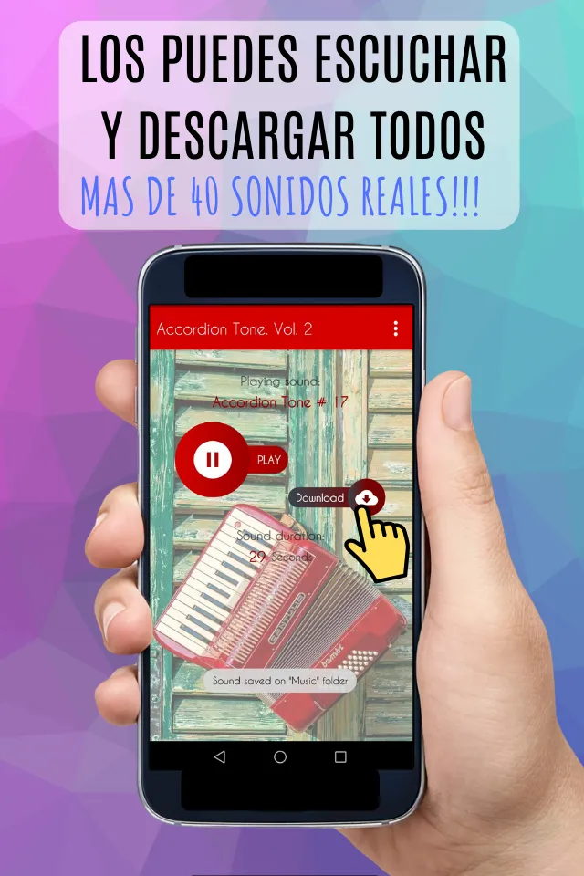 Tonos de acordeón, melodías. | Indus Appstore | Screenshot