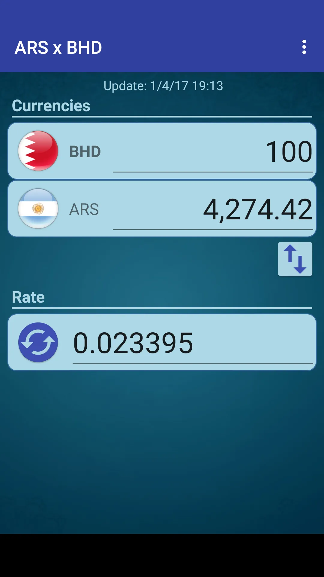 Argent. Peso x Bahraini Dinar | Indus Appstore | Screenshot