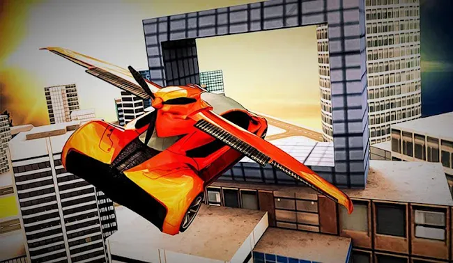 Sport Car Flying Simulator pro | Indus Appstore | Screenshot