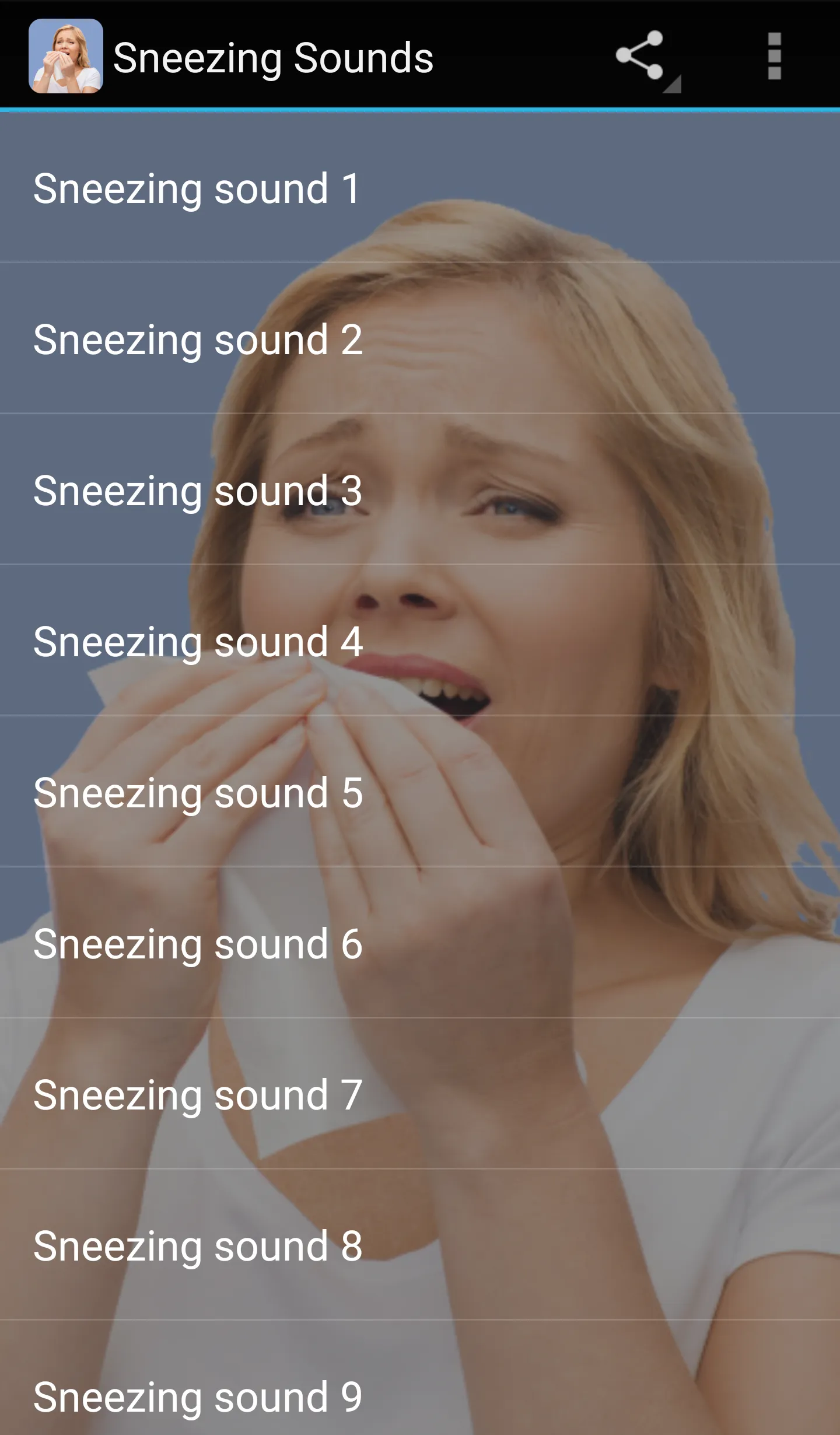 Sneezing Sounds | Indus Appstore | Screenshot