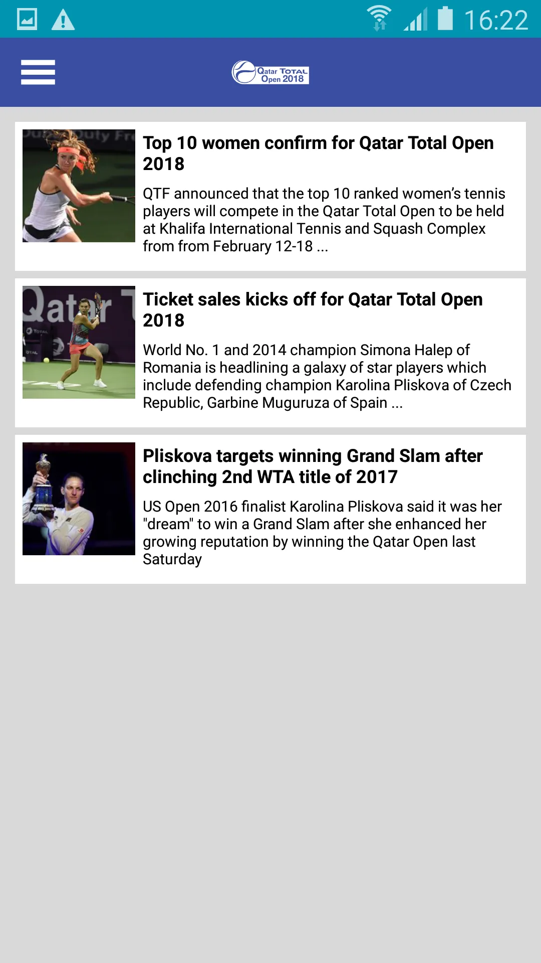 Qatar Total Open | Indus Appstore | Screenshot