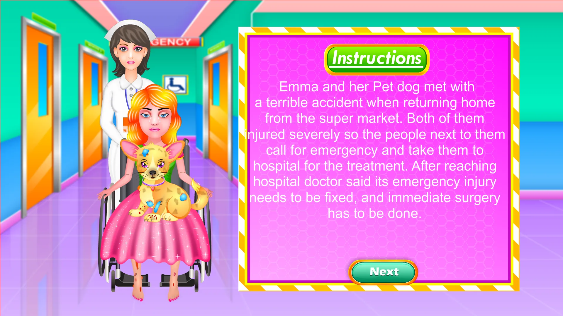 Emma and Puppy - Hospital Day | Indus Appstore | Screenshot