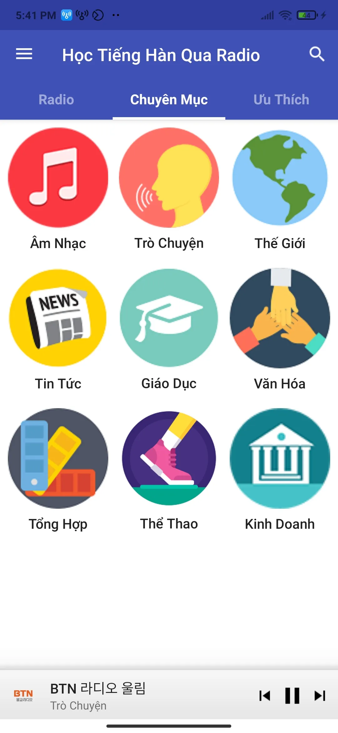 Học Tiếng Hàn Qua Radio | Indus Appstore | Screenshot