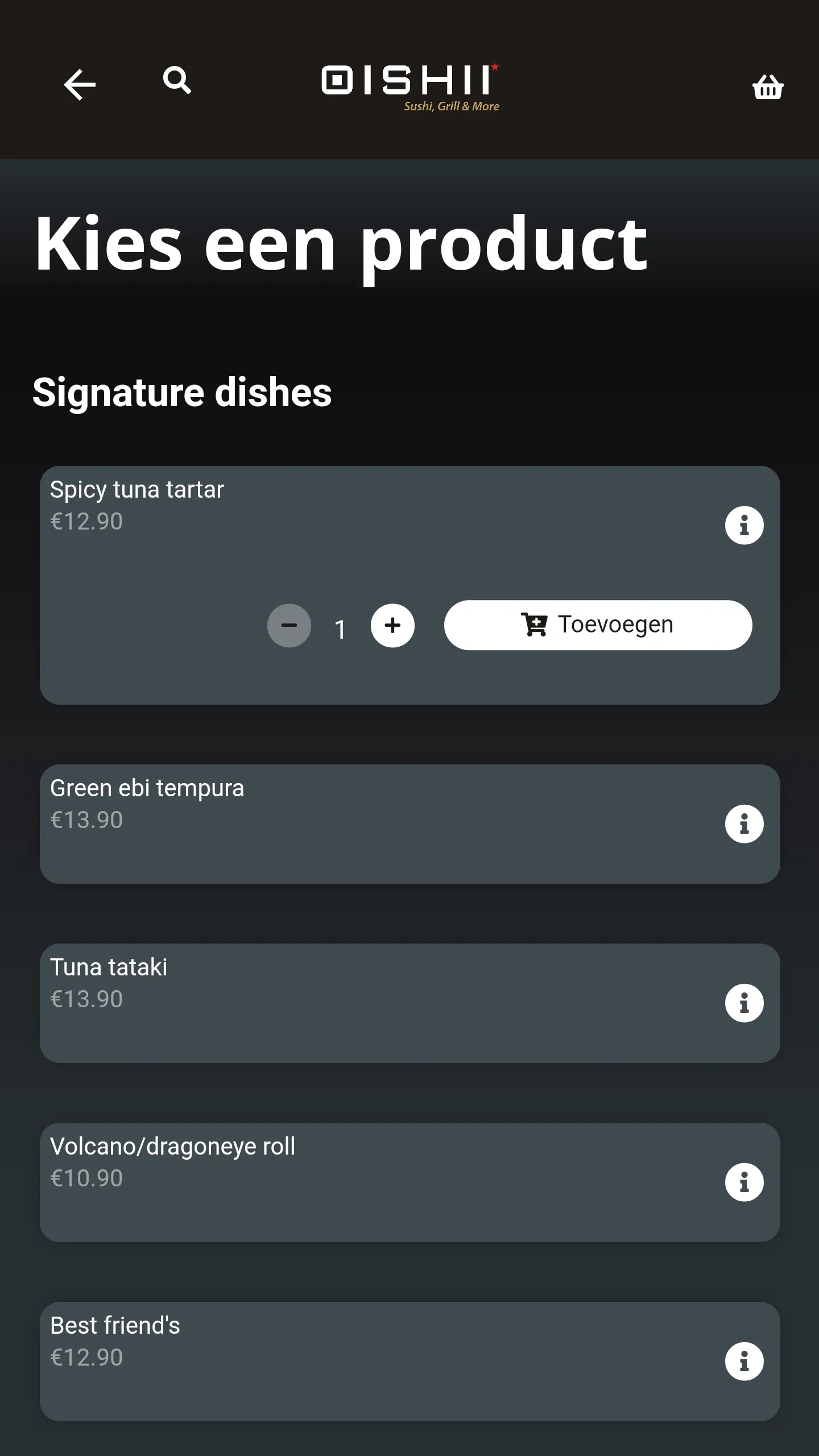 Oishii - Sushi, Grill & More | Indus Appstore | Screenshot