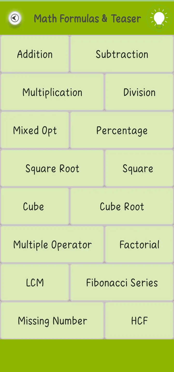 Maths Formulas & Brain Teaser | Indus Appstore | Screenshot