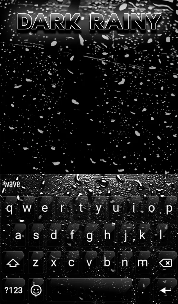 Dark Rainy Keyboard Wallpaper | Indus Appstore | Screenshot