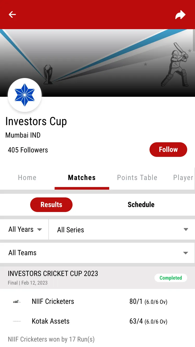 Investors’ Cup | Indus Appstore | Screenshot