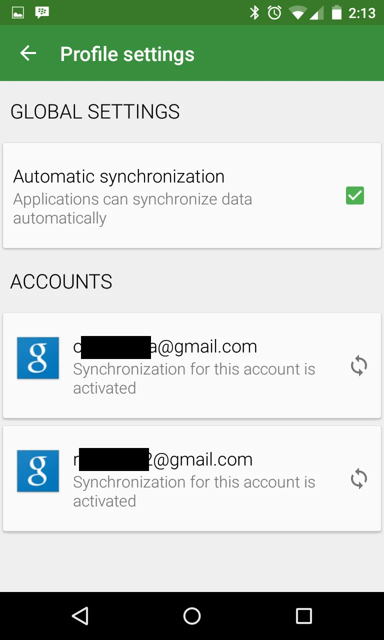 Accounts Sync Profiler | Indus Appstore | Screenshot