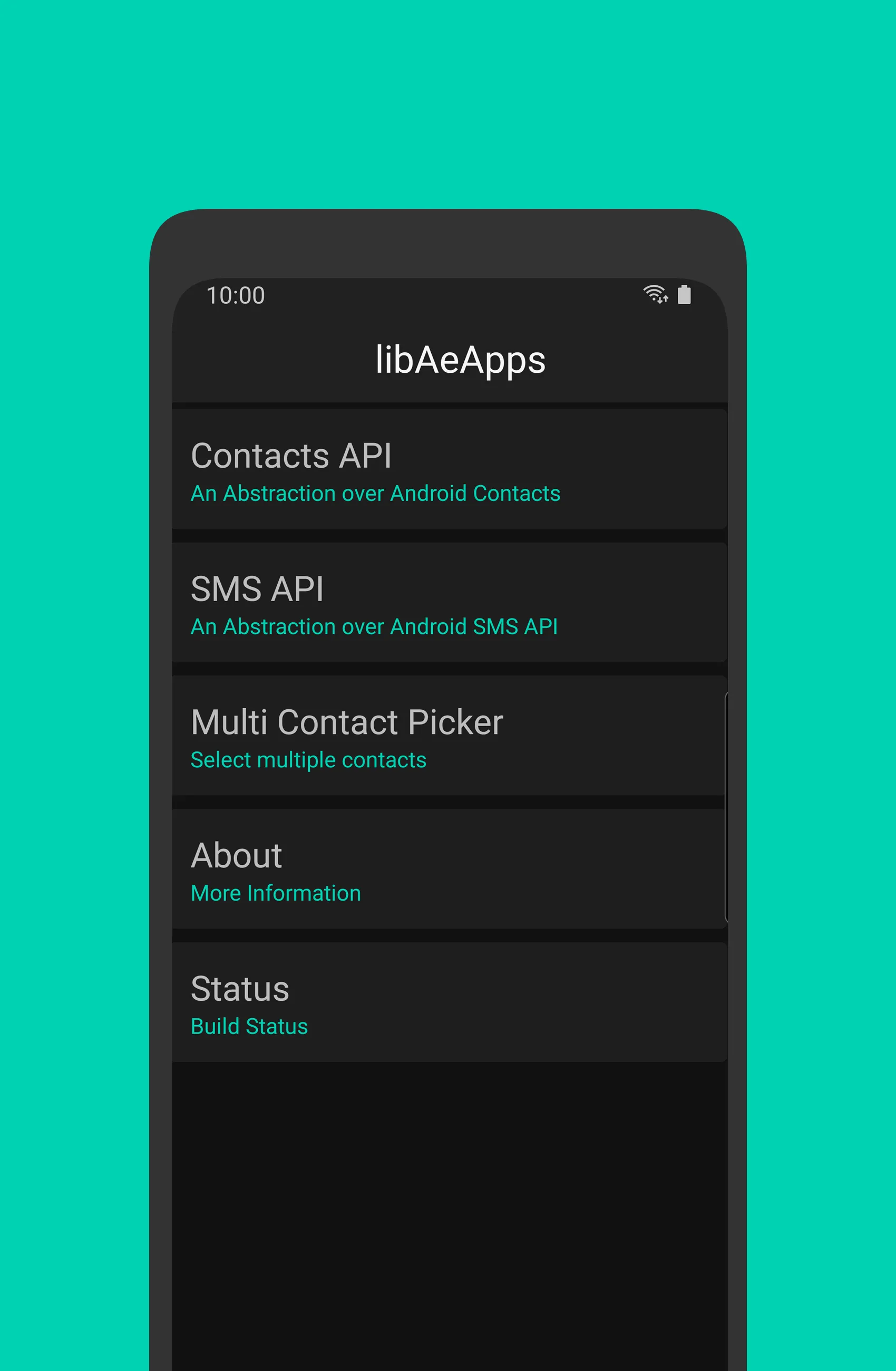 libAeApps Sample | Indus Appstore | Screenshot