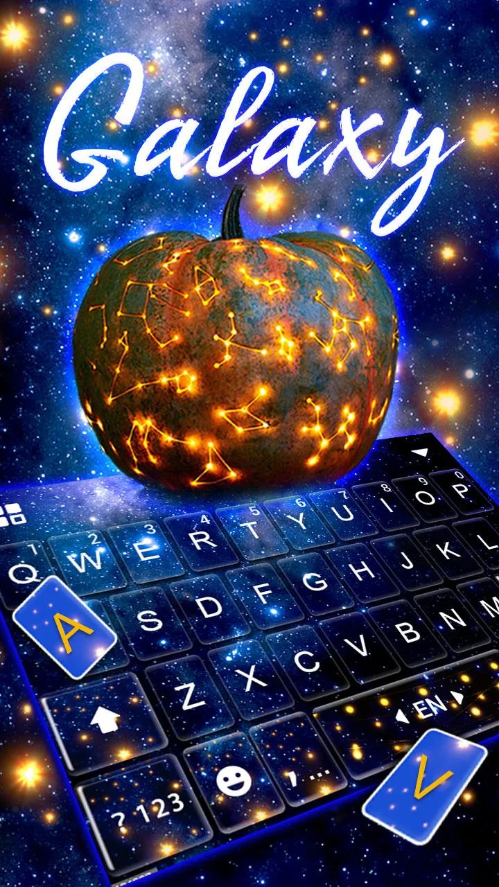 Galaxy Jack O Lantern Keyboard | Indus Appstore | Screenshot