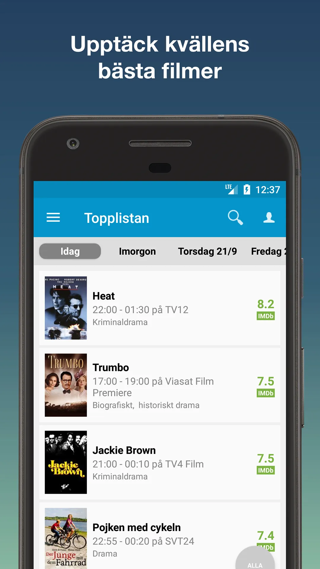 TV24.se - Svensk TV-tablå | Indus Appstore | Screenshot