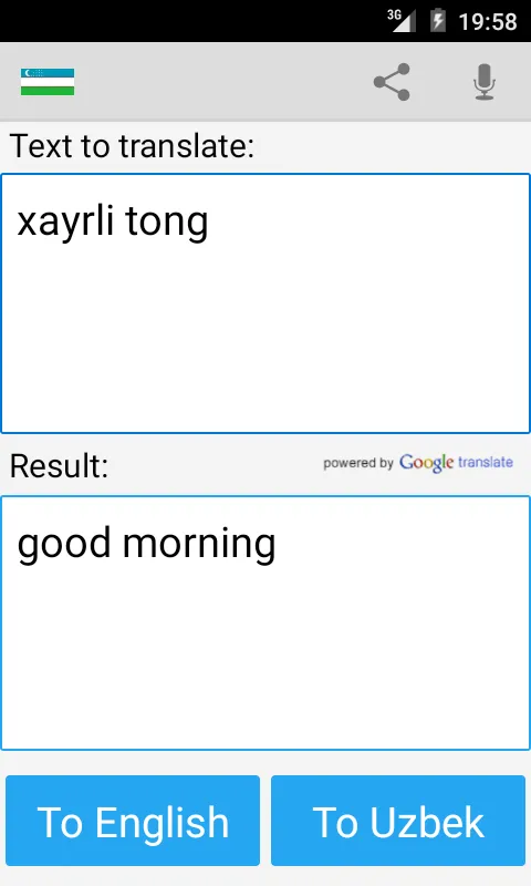 Uzbek English Translator | Indus Appstore | Screenshot