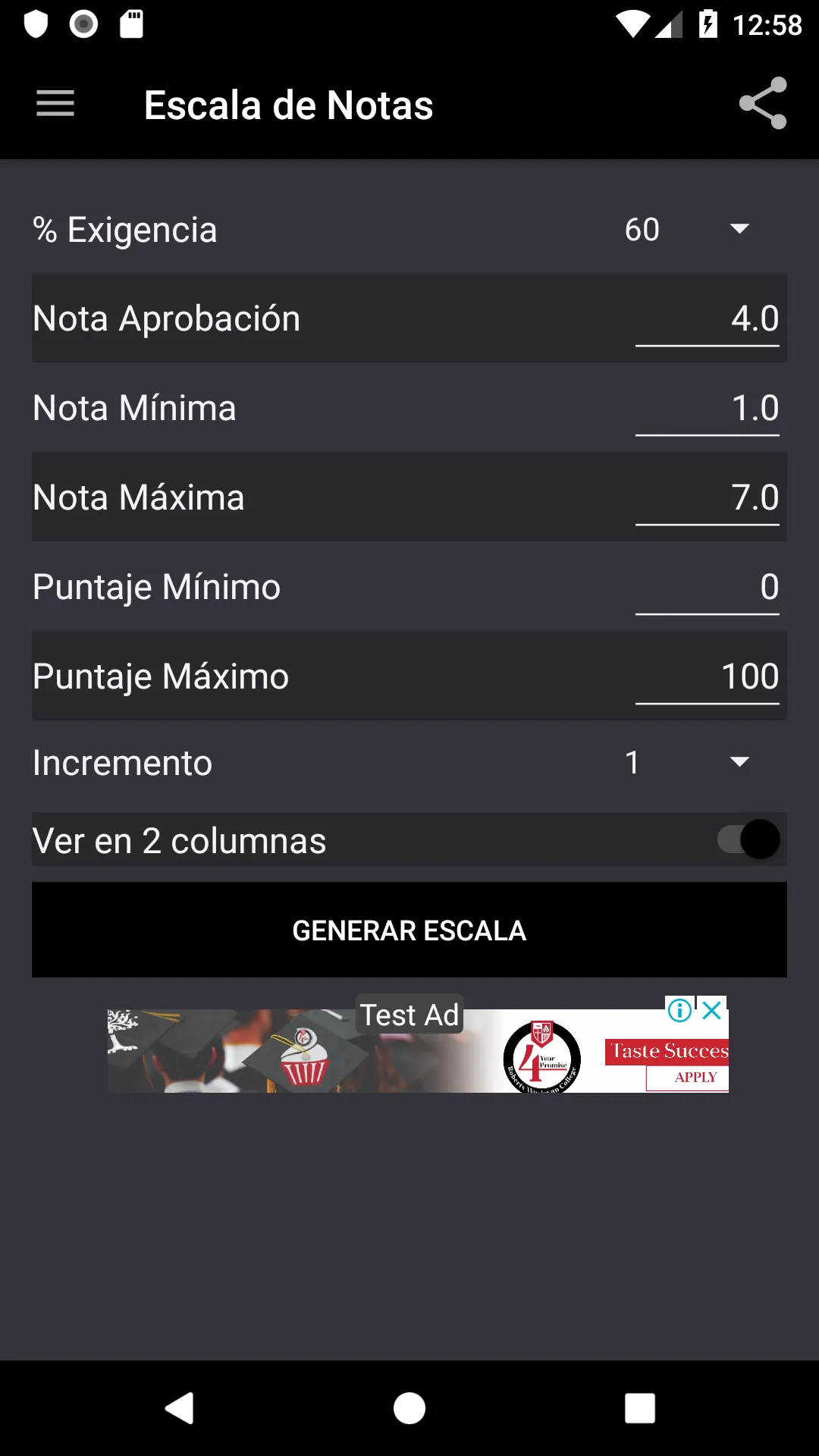 Escala de Notas | Indus Appstore | Screenshot