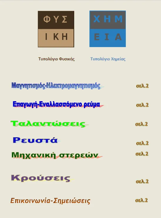 Τυπολόγιο Φυσικής Πανελλαδικών | Indus Appstore | Screenshot